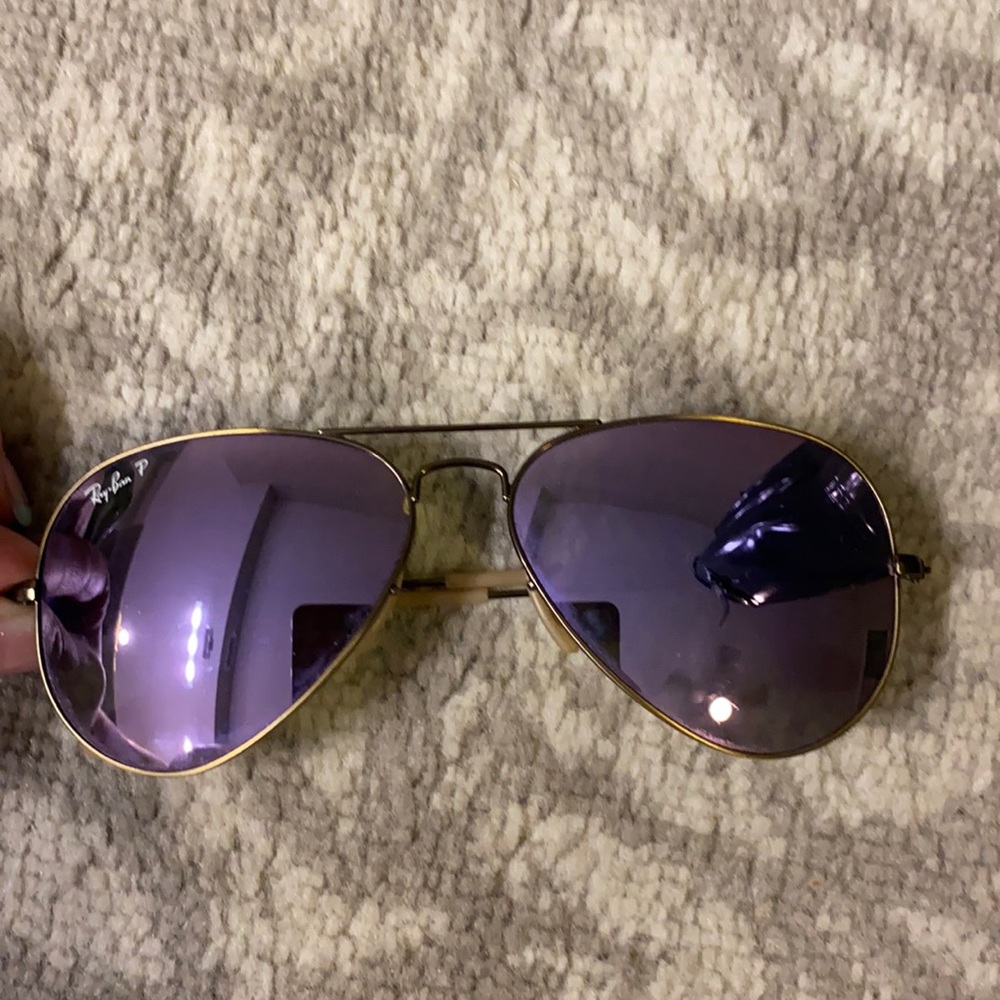 Purple Flash Aviator Ray Bans